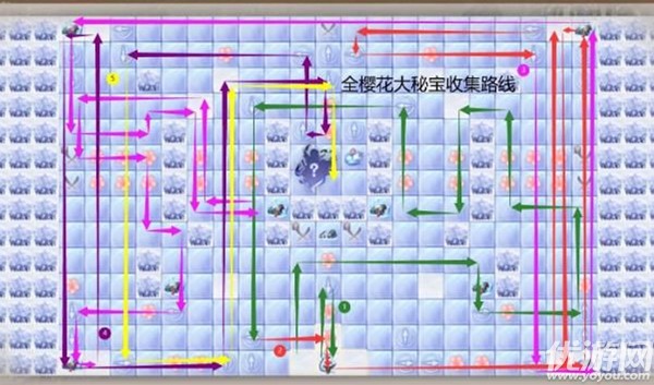 阴阳师寒绯樱林路线图 寒绯樱林全成就通关路线走法攻略