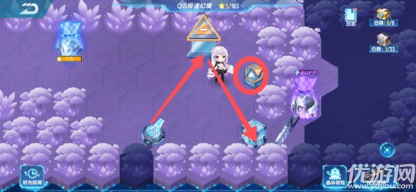 QQ飞车手游S21极速幻境第一章怎么过 空痕镜梦回忆之森通关路线图