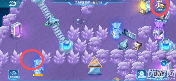 QQ飞车手游S21极速幻境第一章怎么过 空痕镜梦回忆之森通关路线图